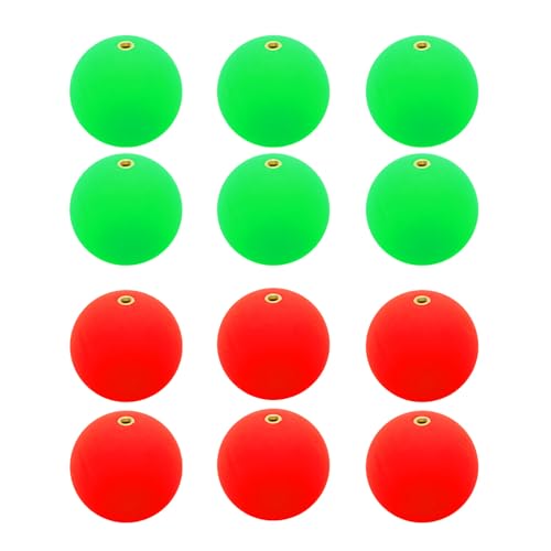 PATIKIL Fishing Bobber, Slip Foam Floats Buoy Rig Stoppers for Crappie Trout Bass Fishing - color: Red,Green, size: 1.2 Inch