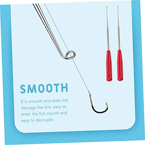 2pcs Stainless Steel Blind Decoupler Lure Retriever Fishhook Remover Tool Ice Fishing Easy to Use for Outdoor Fishing