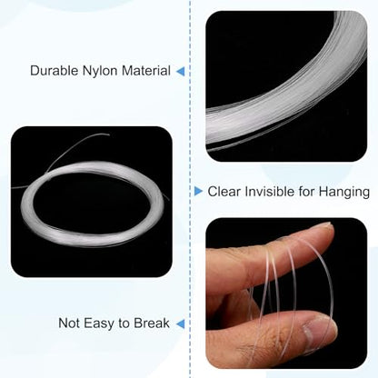 uxcell Fishing Line Wire Nylon Fishing String Wire Monofilament Invisible Cord for Hanging Decorations Balloon Crafts Jewelry Beading Making - size: 630ft