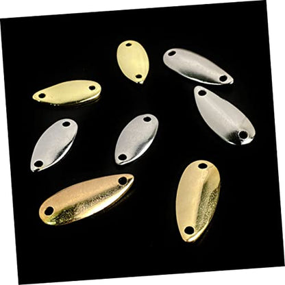 DECHOUS 20Pcs Bright Metal Fishing Lures Sinking Lure for Saltwater Freshwater Fishing for Bass Trout and Pan Fish Durable Reusable Fishing Gear