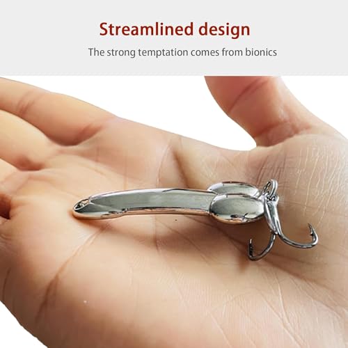 4Pcs Funny Fishing Lures Top Water Bass Fishing Lures with Hooks Fishing Spoons Lures for Freshwater and Saltwater, Unique Equipment Fishing Gifts for Men or Fish Lovers