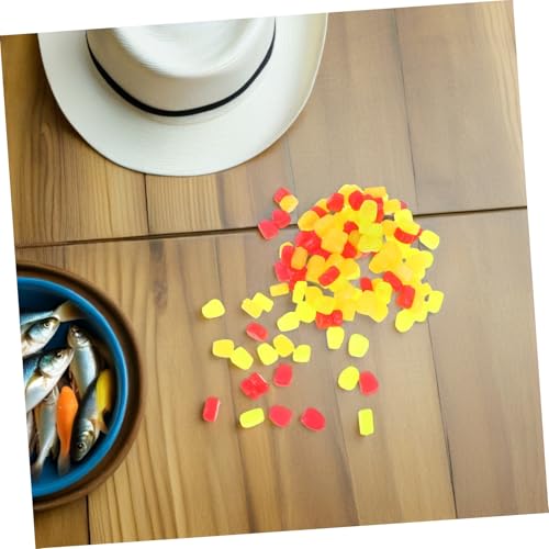 FOMIYES 150pcs Artificial Corn Fishing Lures Soft Silicone Baits with Realistic Appearance and Soft Yet Sturdy Texture, Floating Carp and Trout Bait for Freshwater Fishing