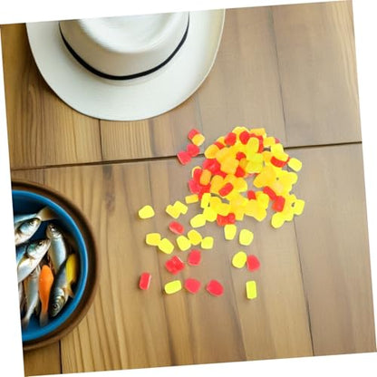 FOMIYES 150pcs Artificial Corn Fishing Lures Soft Silicone Baits with Realistic Appearance and Soft Yet Sturdy Texture, Floating Carp and Trout Bait for Freshwater Fishing