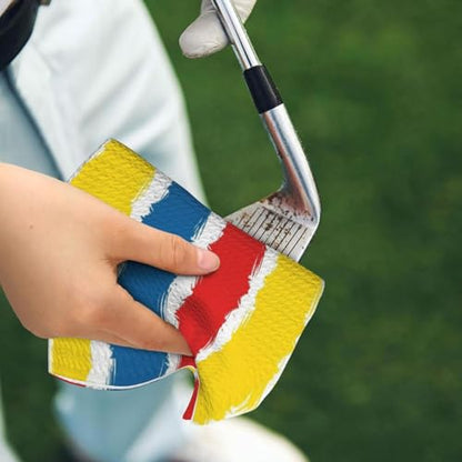 Supdreamc 24x16 Inch Golf Sports Towel with Metal Clip, Colombia Flag Design, Microfiber Super Absorbent Fast Drying for Course Play & Fitness Activities - color: Style (109)