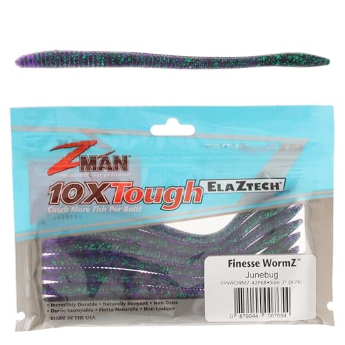 Z-Man Finesse WormZ Bait - color: June Bug