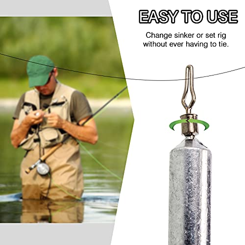 Atibin Drop Shot Fishing Weight Sinker Freshwater Casting Fishing Weights Lead Saltwater Shot Drop Rig Weights Cylinder Skinny - size: Size4 (3/8oz.) 25 pcs