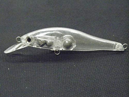 10 Blank Unpainted Minnow Crankbait Topwater Lipless Jerkbait Fishing Lures V3 - color: UPM431P10