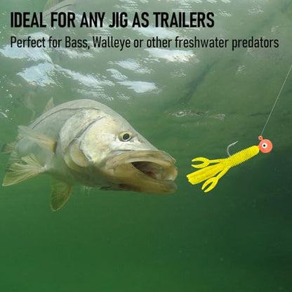 Dr.Fish 10 Pack Crawfish Lures Plastic Fishing Lures Craw Tube Bait Soft Lure Bass Fishing Freshwater Texas Rig Bait Artificial Swimbait for Crappie Trout Bluegill Perch Walleye Panfish