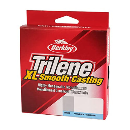 Berkley Trilene XL Monofilament Fishing Line - color: Fluorescent Clear/Blue, size: 300yd, style: 6lb Test