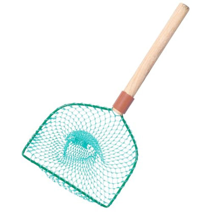Wood Handle Fishing Net 30cm Large Mesh Wear-Resistant Handheld Fishing Basket Saltwater Freshwater Fish Landing Sturdy Net Home Outdoor