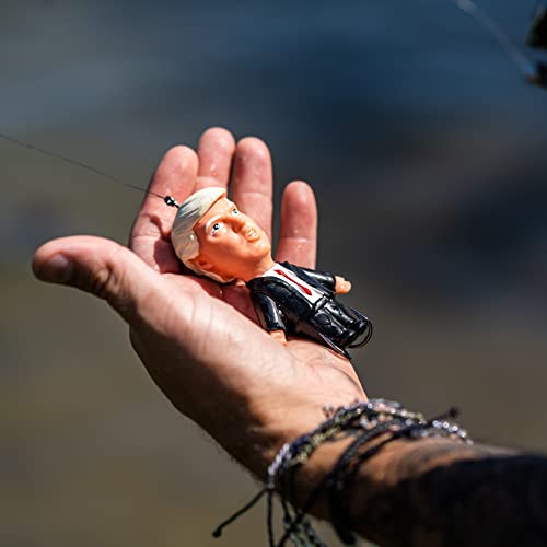 Trump Topwater Fishing Lure, Novelty Bass Lure with Treble Hooks, Floating Hard Bait for Freshwater and Saltwater Fishing, Collectible Fishing Gift