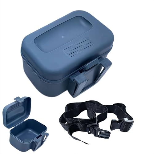 Fishing Live Bait Box, Waist Mounted Bait Bucket with Belt, Hands-Free Fishing Bait Holder Organizer for Lures, Portable Live Bait Container Storage for Shore, Boat, Stream Fishing