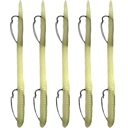 Delong Lures Weedless Pre-Rigged Fishing Lures Bass Set, Pike, and Anything in Between - Made in USA - Extra Durable Soft Plastic Swimbaits for Bass Fishing Lures - 5 PCS Bass Baits and Lures Pack