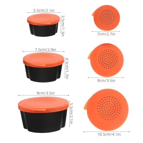 BESTonZON 3pcs Fishing Worm Storage Box Set Portable Vibrant Live Bait Bucket Made of Sturdy Pp Material, Easy to Clean Worm Bait Holder for Outdoor Fishing