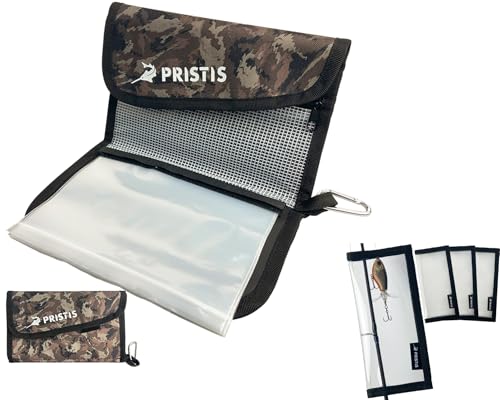 Pristis Utility Fishing Tool Combination, 4 Pack Fishing Lure Wraps & Fishing Soft Lure Storage Binder Bag, A Neat Option for Angler