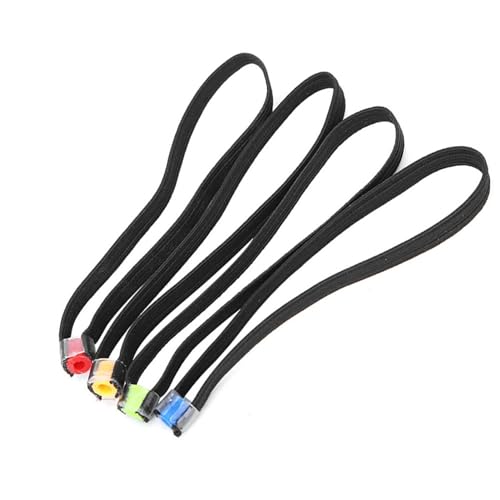 Fishing Line Keeper, Fishing Tippet Spool Ring, 4Pcs Elastic Fabric Fly Fishing Tippet Rings Wire Loop Leader Fishing Accessories
