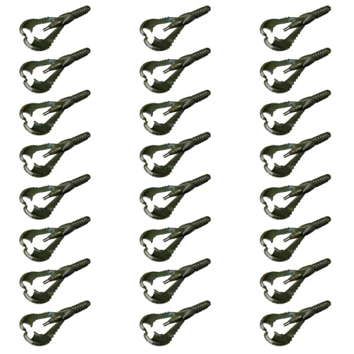 Lunker City Fishing 3" or 4" Karate Craw 3 Pack Bundle Soft Plastic Crawfish Bass Lure Open Claws Bait, 21 Pcs, Made in The USA - color: Top Two, size: 3 Inch