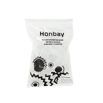 Honbay 2PCS 6 Compartment Round Shape Clear Small Plastic Storage Box Pill & Jewelry Organizer for Travel or Daily Use