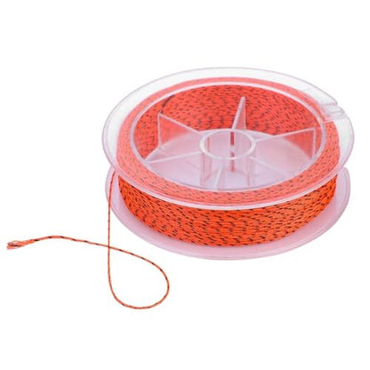 2PCS 164ft Fly Fishing Line – 8-Strand Line Floating Backing for Freshwater & Saltwater, High-Visibility Colors - color: Orange&Black-30lb
