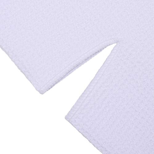Mile High Life | Pro Tour Caddy Towel | 17" x 40" with 8" Center Slit | Premium Microfiber Waffle Texture - color: White, size: 16" x 30"