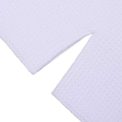 Mile High Life | Pro Tour Caddy Towel | 17" x 40" with 8" Center Slit | Premium Microfiber Waffle Texture - color: White, size: 17" x 40"