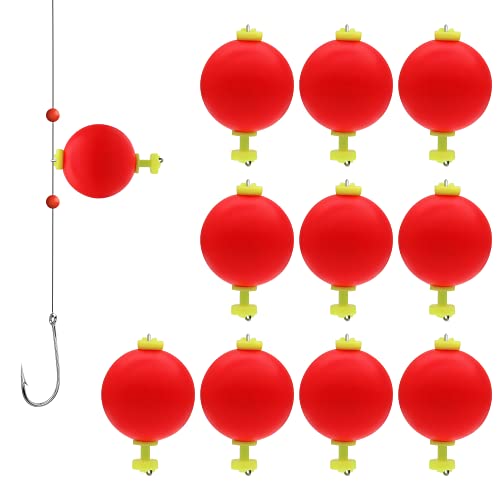 Fishing Bobber Slip Bobbers for Fishing 15 Pcs Foam Snap Weighted Floats Set Bobbers Fishing Tackle Accessories Fishing Supplies - color: A-Small-Unweighted