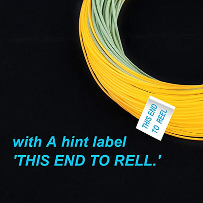 HERCULES Fly Fishing Line Floating Weight Forward Fly Line with Double Welded Loop - color: Gold & Moss Green, size: WF8F 100FT