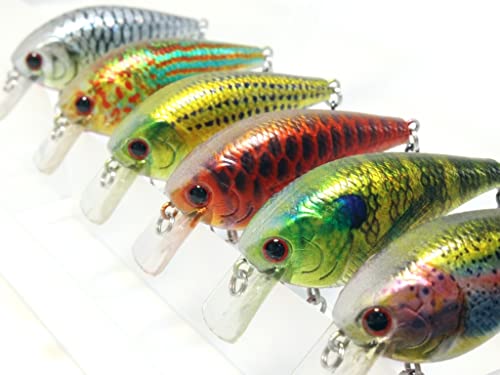 Minnow Crankbait for Bass Fishing Bass Lure Jerkbait Fishing Lures and Tackle Box - color: HC15KB2