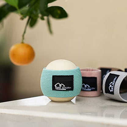 WK IEASON Lip Balm Holder Sleeve with Keychain Lipstick Sleeve Holder Tight-knit Elastic Holder for Ball Lip Balm Lipstick Holder Keychain (Dark blue/Green/Brown) - color: Dark Blue/Green/Brown