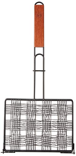 Outset Rosewood Handle Grill Basket, Non-Stick Meatball Basket - style: Meatball Basket