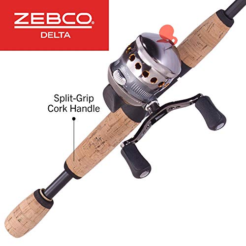 Zebco Delta Spincast Reel and Fishing Rod Combo, Instant Anti-Reverse Clutch, Changeable Right- or Left-Hand Retrieve, Pre-Spooled with Zebco Fishing Line - style: 5'6" Rod, Size 20 Reel (2009)