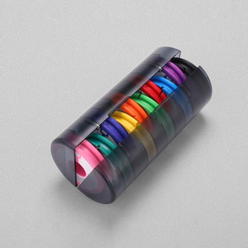 Happyyami Fishing Line Storage Box Spool Holder Portable Fishing Wheel Organizer Fishing Hook Holder Silicone Holder Fishing Tools Fishing Leader Storage Reel Fishing Supplies Abs