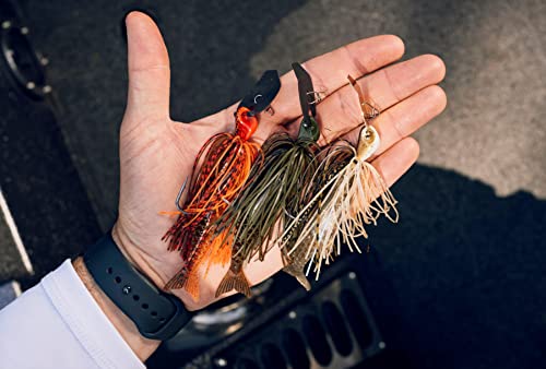 Berkley Slobberknocker and Power Stinger Kit, Green Pumpkin, 1/2 oz., Innovative Design Drives Consistent Vibration Through Entire Trailer, Jig and Swimbait for Bass Fishing, Fusion19 Hook