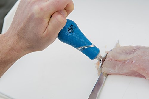 CUDA 6" Skin Gripper Durable Aluminum Alloy Dual Position Handle Fishing Accessory Fish Filleting Tool with Non-Slip Scale Pattern Grip