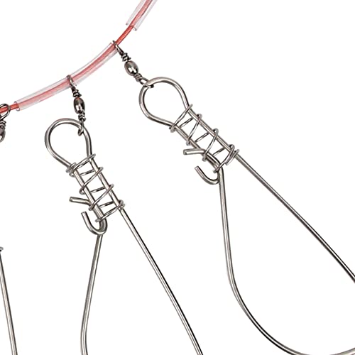 Fishing Lock Buckle Stainless Steel Live Fish Stringer Lock for Easy Fish Handling and Release Fishing Tackle Accessories for Fishermen Material:Stainless Steel,Size:3.5m,Applicable Scene:Boat