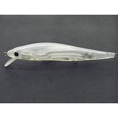 Blank Unpainted Minnow Crankbait Topwater Lipless Jerkbait Fishing Lures - color: UPM589P10
