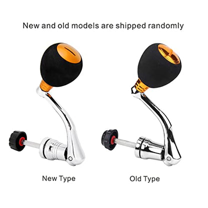 Socobeta Fishing Spinning Reels Replacement Grip, Metal EVA Handle Fishing Spinning Reel Handle Professional for Replacement (4000 5000 6000 Large Size)