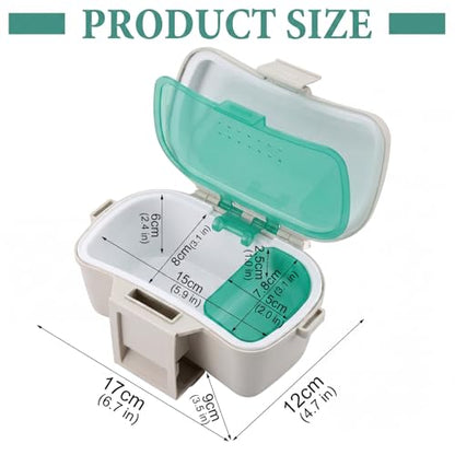 Insulated Live Bait Holder Waist Mounted Dual Layer Fishing Bait Bucket Container with Lid and Lock Portable Plastic Lure Worm Storage Tackle Box, Keeps Baits Fresh and Alive - style: Simple Style