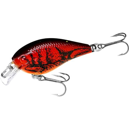 Lucky Craft LC 0.3 Squarebill Crankbait, Silent Fishing Lure for Bass Trout and Pike, Made in Japan, Freshwater Fishing Gear, Hard Bait Bass Lures - color: 137 to Craw