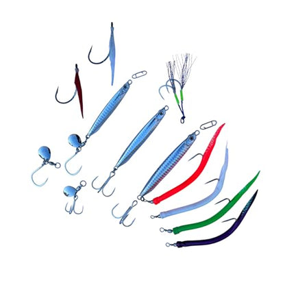 Saltwater Fishing Lures Fishing Jigs Fishing Spoons for Striped bass, Pompano, Spanish Mackerel ，Bluefish - color: Silver (3pcs), size: 1.40oz+2.00oz+2.80oz/40g+60g+80g