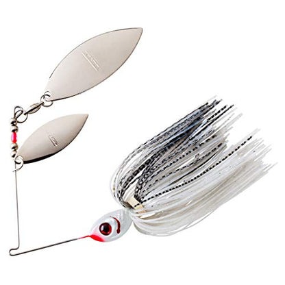 Booyah Blade Spinner-Bait Bass Fishing Lure - color: Silver Shad, style: Double Willow (3/8 Oz)