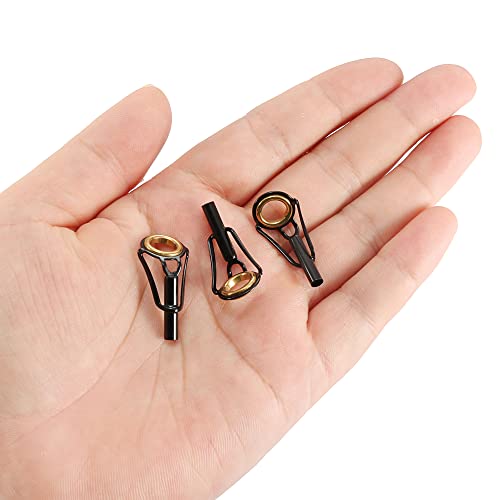 PATIKIL Fishing Rod Tips Repair Kit Stainless Steel Ring Guide for Saltwater Freshwater Fishing - size: 3.2mm