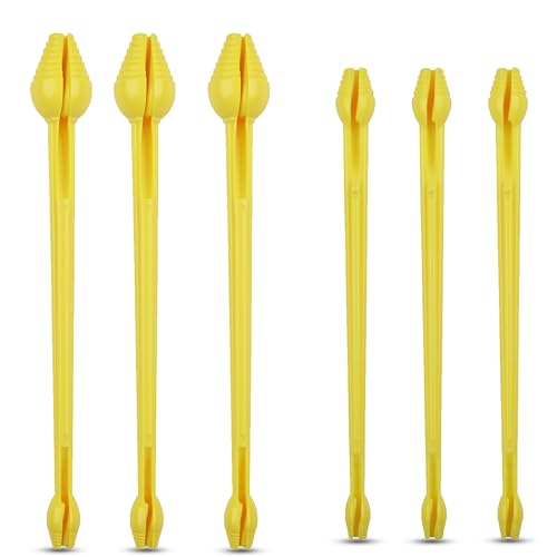 Fishing Hook Remover Tool 6pcs Plastic Hook Disgorger Dehooker Extractor 2 Sizes for Carp Trout Bass Saltwater Freshwater Ice Fishing Gear
