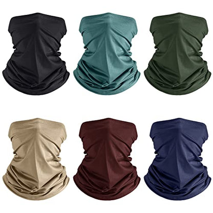 Geyoga Summer UV Protection Cooling Neck Gaiter | Sunscreen Breathable Face Scarf Bandana Mask Neck Gaiter for Outdoor Fishing Hiking Camping - color: Stylish Color
