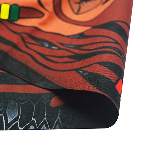 Obacle Bandana Face Mask Neck Gaiter Tube Mask Men Women for Sun Dust Protection - color: Brown Sharp Face With Colorful Cigar