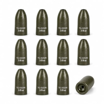 Tungsten Bullet Fishing Weights - Insert Free Worm Sinkers for Bass Fishing, Ultra Sensitive Texas & Carolina Rig Weights, Flipping & Pitching, 1/16, 1/8, 3/16, 1/4, 3/8, 1/2 oz, 5-12 Pack | 3 Colors 1/16-1/2oz Fishing Sinkers for Texas Rig, Carolina Rig,