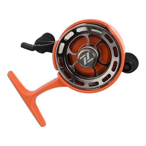 Ice Fishing Reel 3.2:1 Gear Ratio with Magnetic Drop System and Two-Way Free-Spool Lever 3+1 Ball Bearings Inline Design for Winter Angling