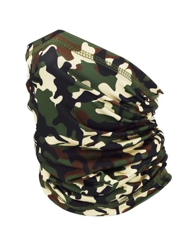 JHYWELL Cooling Neck Gaiter Face Mask, UV Protection Masks Gator, Windproof Bandana for Skiing, Fishing, Hiking, Cycling - color: Classic Camo