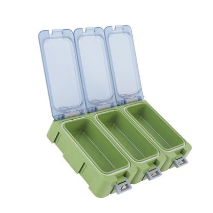 Alomejor Small Tackle Box, Luminous Fishing Tackle Organizer with Transparent Window and Safety Locks for Kayak Bank Fishing (PP Material) - color: Green