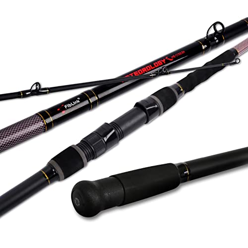 Fiblink Surf Fishing Rod 2 Piece/3 Piece/4 Piece Portable Travel Casting Rod Saltwater Surf Rod (9'/10'/12'/13') - style: Cast-12'-3pc